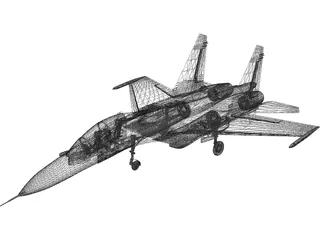 Sukhoi Su-30 3D Model