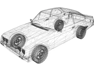 Ford Escort MK2 3D Model