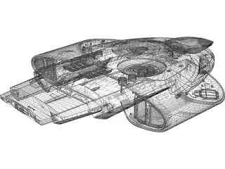 Star Trek USS Defiant 3D Model