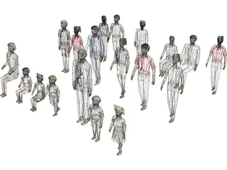 People Collection 3D Model
