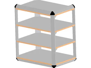 Stereo Rack 3D Model