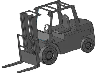 Forklift 54in 3D Model