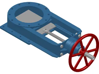 Gate Valve 3D Model