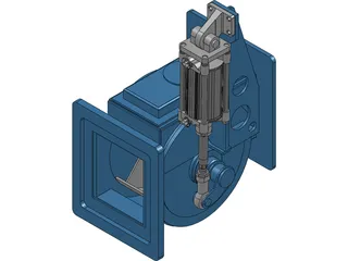 Silo Discharge Valve 3D Model