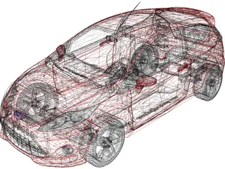 Ford Fiesta 3-door (2009) 3D Model