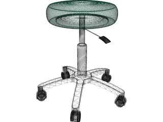 Exam Stool 3D Model