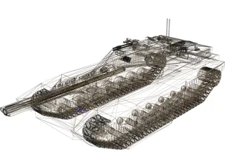 Future Tank 3D Model