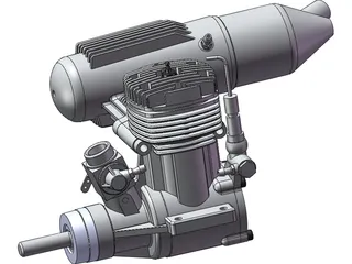 RC Engine OS FX 0.61 3D Model