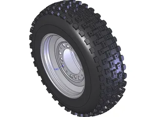 Wheel and Tire ATV Front 3D Model