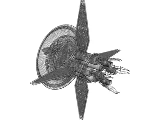 Babylon 5 Earth Force One 3D Model