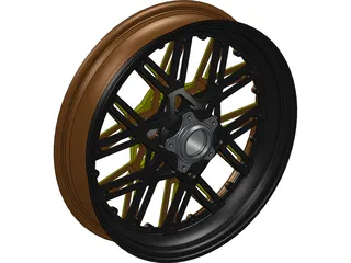 Motorcycle Rim Racing 3D Model