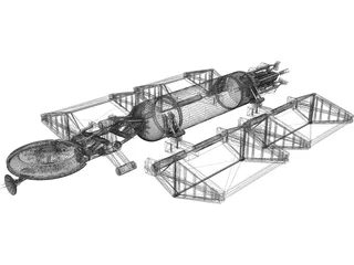 Babylon 5 Earth Alliance Freighter (Cargo) 3D Model