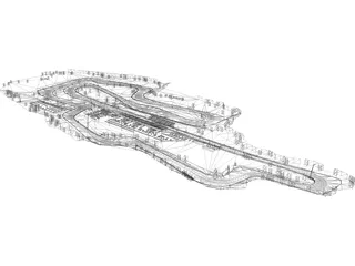 Mugello Racing Circuit 3D Model