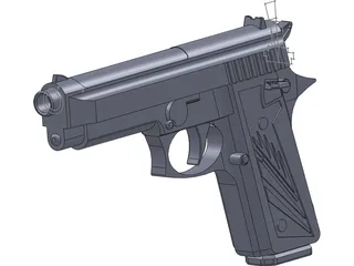 Beretta 9mm 3D Model