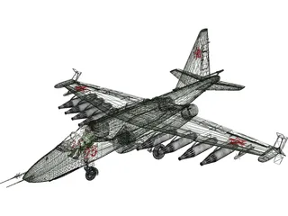 Sukhoi Su-25 Frogfoot 3D Model