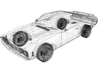 Ford Falcon XA GT 3D Model