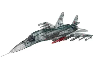 Sukhoi Su-34 Fullback 3D Model