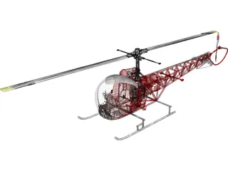 Helicopter 3D Model