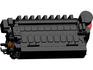 Marine Engine 3D Model