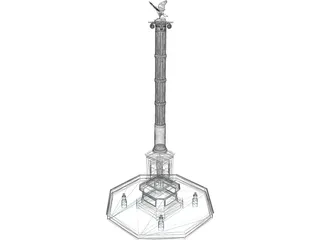 Eagle Monument 3D Model