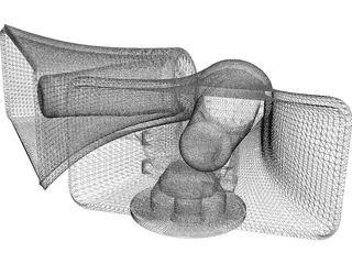 Loudhailer Horn Type 3D Model