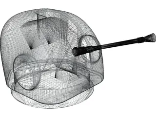 Fast Forty 40mm Naval Gun 3D Model