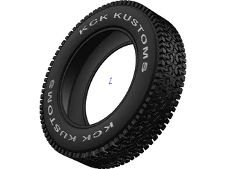 Tire KCK 35 Inch A/T 3D Model