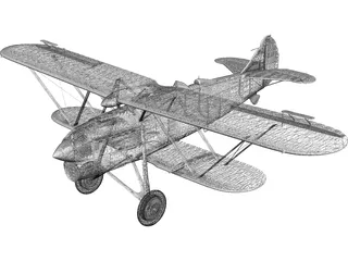 Fiat CR.42 3D Model