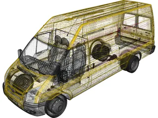 Ford Transit Jumbo 3D Model