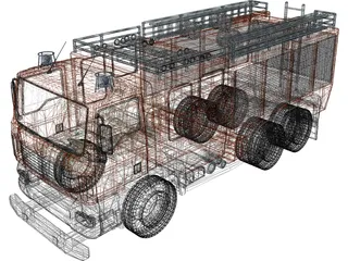 MAN Firetruck 3D Model