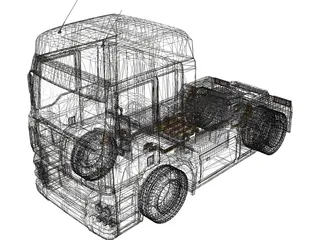 MAN TGA Steyr 3D Model