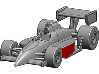 Indy Race Car 3D Model