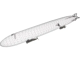Zeppelin Airship Blimp 3D Model