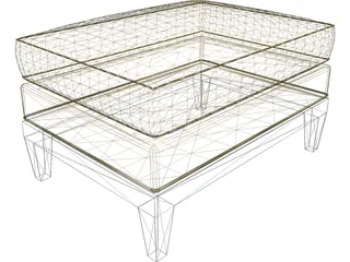 Square Taburet 3D Model