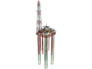 Oil Platform 3D Model