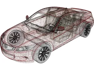 Honda Accord Coupe (2009) 3D Model
