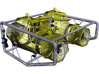 Undersea Pipeline Inspection ROV 3D Model