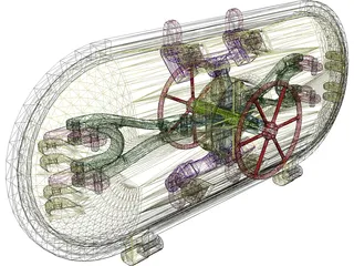 Hatch Pressure Assembly 3D Model