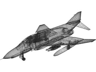 F-4 Phantom 3D Model