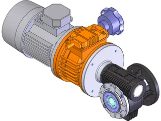 Motor Reductor 3D Model