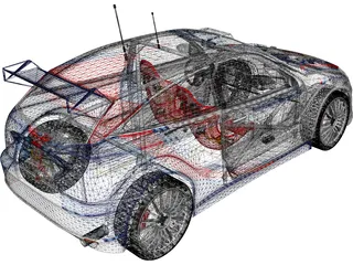 Ford Focus WRC 3D Model