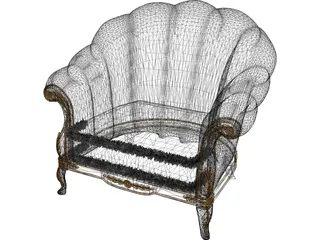 Classic Armchair 3D Model