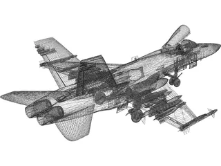F-18 Hornet 3D Model