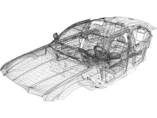 Interior Chrysler 300C 3D Model