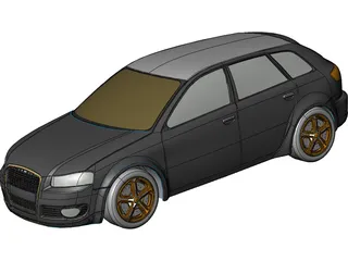 Audi A3 Body 3D Model