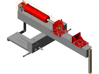 I Beam Log Splitter 3D Model