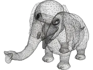 Shisho Elephant 3D Model