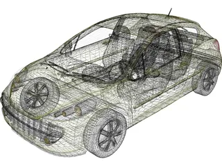 Peugeot 207 1.6 HDI 3D Model