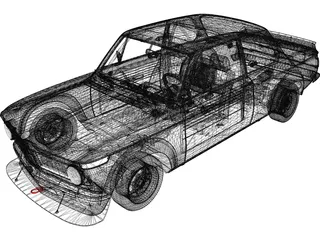 BMW 2002 Turbo (1973) 3D Model