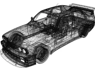 BMW M3 E30 (1991) 3D Model